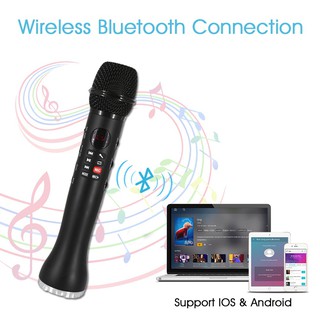 Professional Karaoke Microphone Wireless Speaker Portable Bluetooth Microphone F