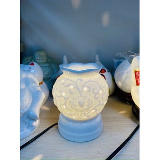 ĐÈN XÔNG TINH DẦU gốm sứ Bát Tràng dáng lựu