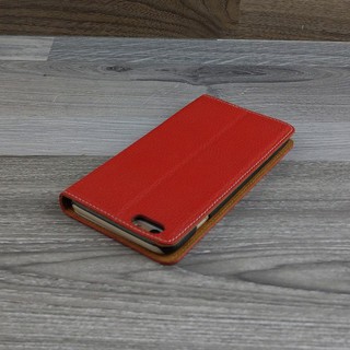 Bao Da IPHONE 7 Plus / 8 Plus Da Bò Thật Màu Đỏ