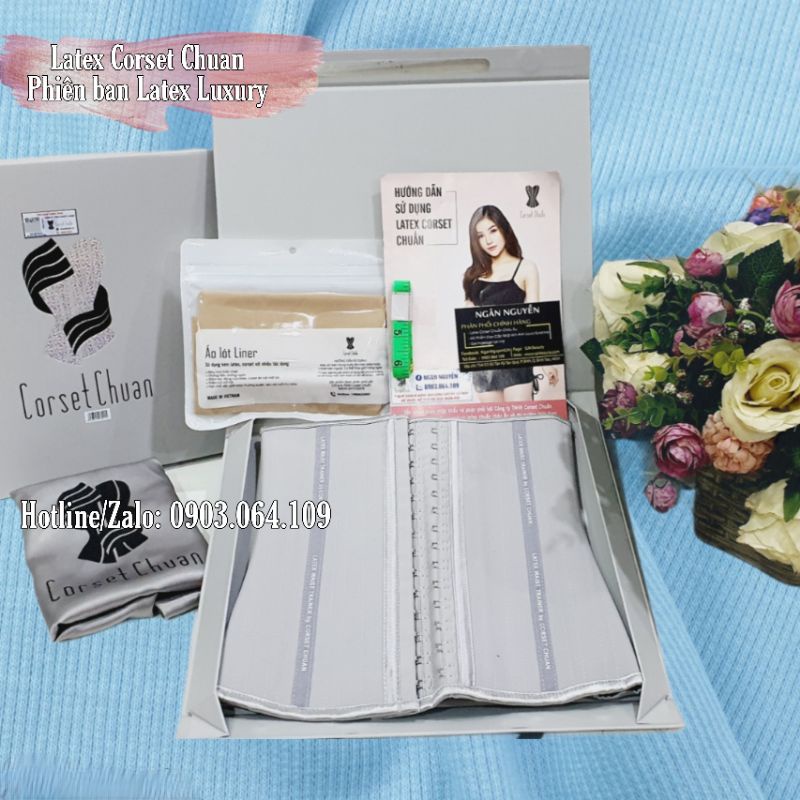 [CHÍNH HÃNG]Gen nịt bụng Latex Corset Chuẩn (Loại 25-27cm) | BigBuy360 - bigbuy360.vn