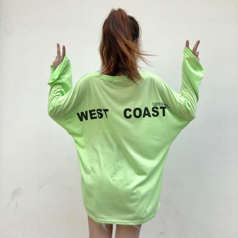 Áo Thun Tay Dài West Coast, form rộng, phù hơp cho nam nữ ATD24 - Áo Phôn tay dài form rộng unisex Ulzzang , phù hợp cho | BigBuy360 - bigbuy360.vn