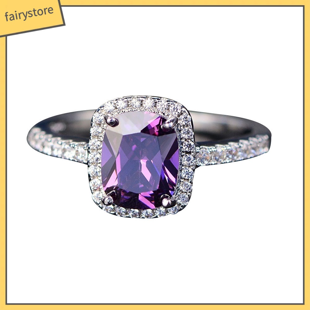 Nhẫn đính đá nhiều màu sang trọng cho nữ