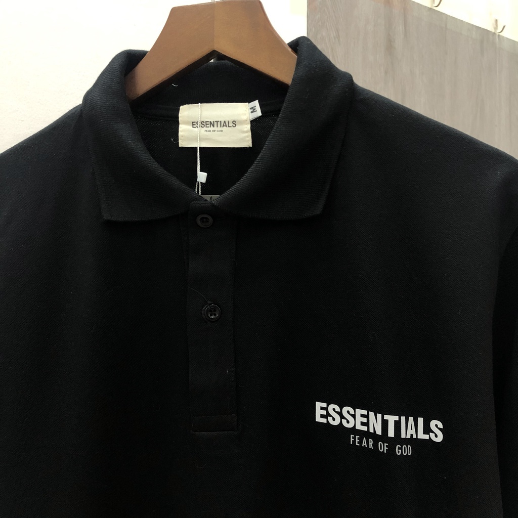 Áo polo ESSENTIALS, áo phông có cổ unisex ZUTEE nam nữ phong cách Hàn Quốc trẻ trung