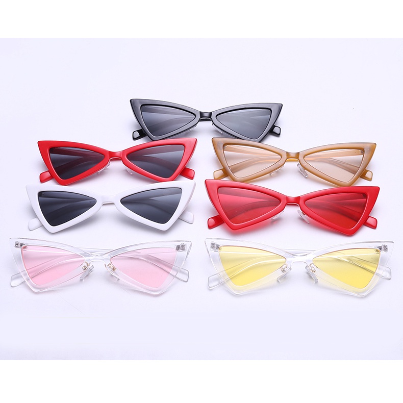 Kính mát KAIWENLOVE gọng mắt mèo tam giác phong cách Âu Mỹ cá tính thời trang cho nam và nữ