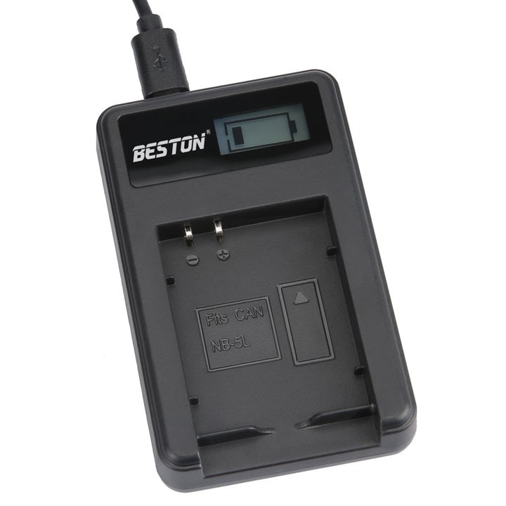 Sạc USB BESTON pin máy ảnh Canon NB-5L NB5L SD 790IS 800IS 850IS SD870 IS SD700 IS SD880 IS SD950 IS SD890 IS SD970 IS