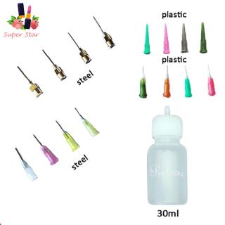 30ml Henna Nozzle Body Paint Bottle Tattoo Painting Henna Kit Plastic Bottle with 4 Nozzles