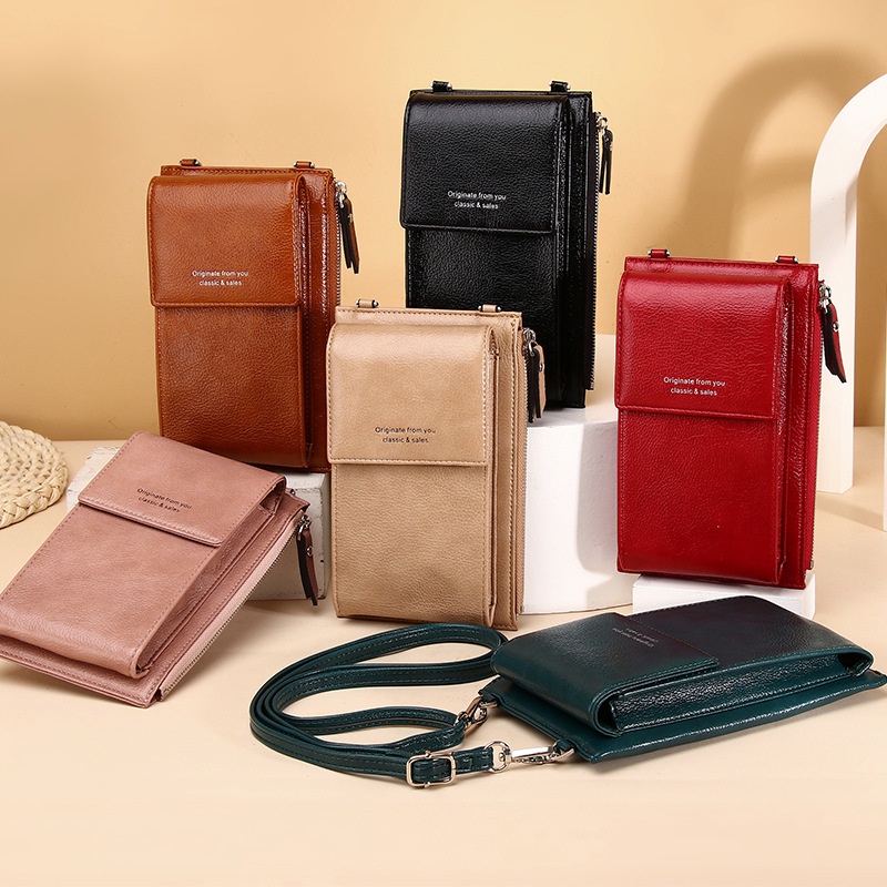 IELGY Túi Đeo Vai Mini Đựng Điện Thoại Nhiều Ngăn Xinh Xắn Cho Nữ