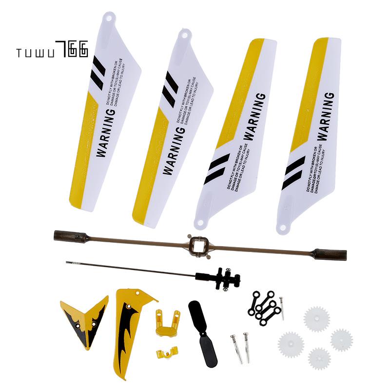 Bộ Phụ Kiện Đầy Đủ Thay Thế Cho Máy Bay Điều Khiển Syma S107 RC Màu Vàng