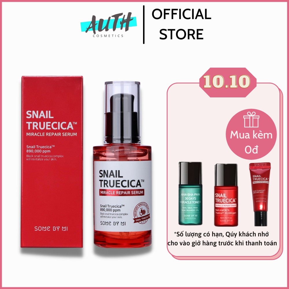 Serum ốc sên - Tinh chất ốc sên dưỡng da phục hồi sẹo Some By Mi Snail Truecica Miracle Repair 50ml Auth Hàn Quốc | BigBuy360 - bigbuy360.vn