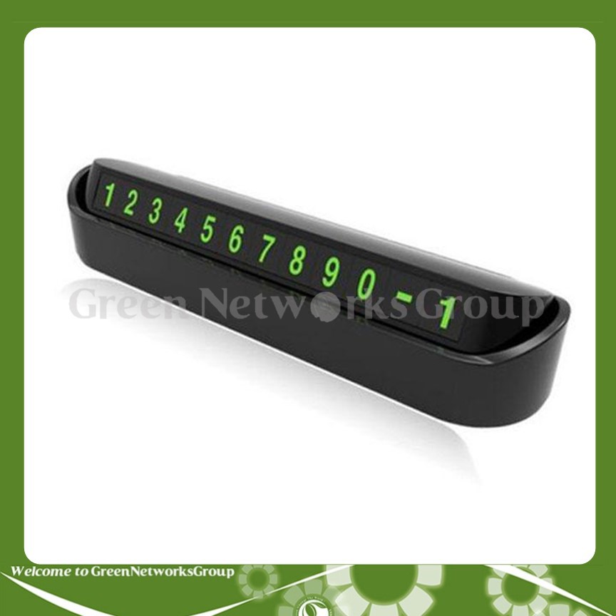 Bảng ghi số điện thoại, thẻ đỗ xe hiển thị số điện thoại gắn Taplo xe hơi, xe ô tô Greennetworks ( 1 cái )