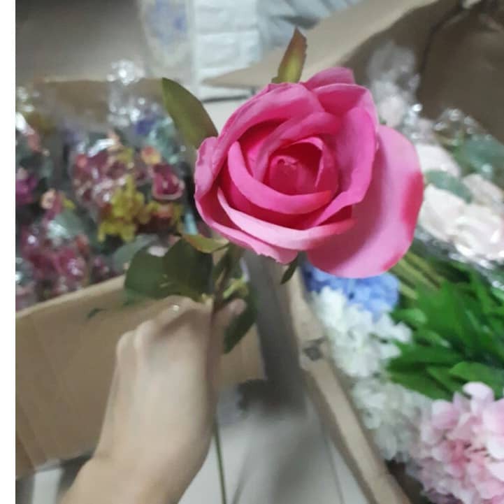 hoa giả - hoa hồng lụa cao cấp