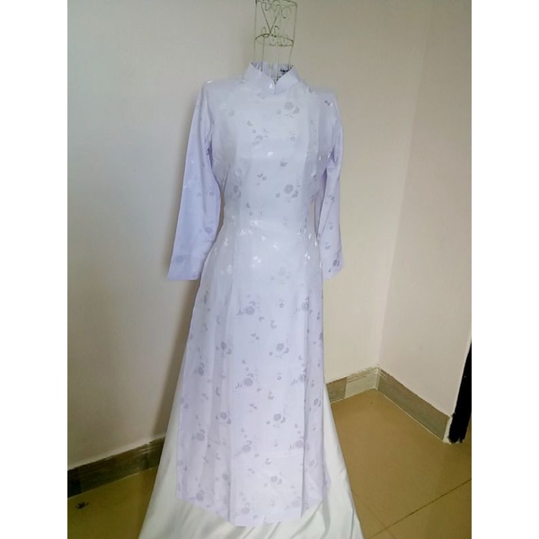 ÁO DÀI GẤM NỮ SINH CAO CẤP KÈM QUẦN