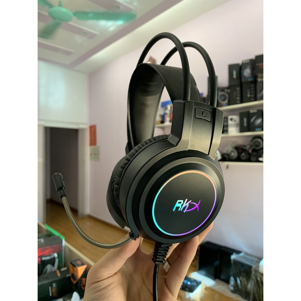 Tai nghe chụp tai có Mic chuyên Game Royal  Kludge RKX âm thanh 7.1 Jack cắm USB - Bảo hành 12 tháng chính hãng
