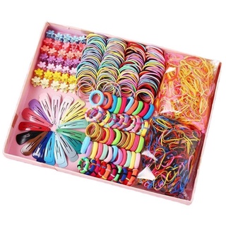 Set buộc tóc, kẹp tóc 780 chi tiết cho bé