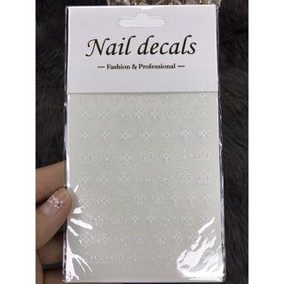 stich dán móng hoa tuyết ( làm móng , nail box )