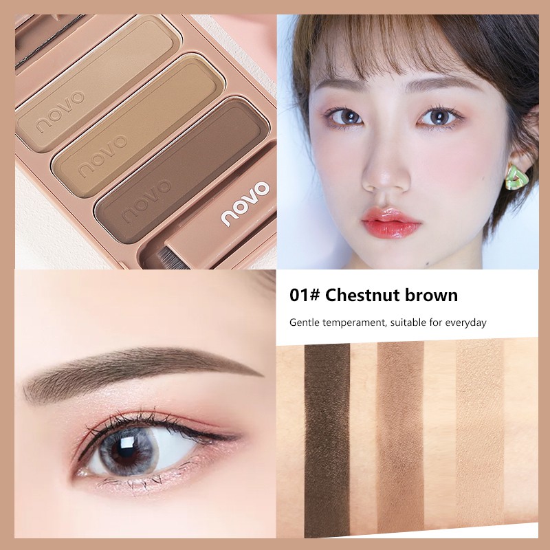 (Hàng Mới Về) Bút Kẻ Lông Mày Ba Màu Chống Nước Và Mồ Hôi Novo TALLER | BigBuy360 - bigbuy360.vn