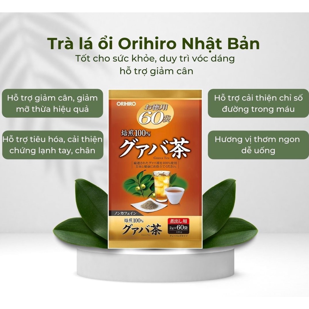 Trà giảm mỡ bụng Genpi Orihiro 60 gói,Nhật Bản