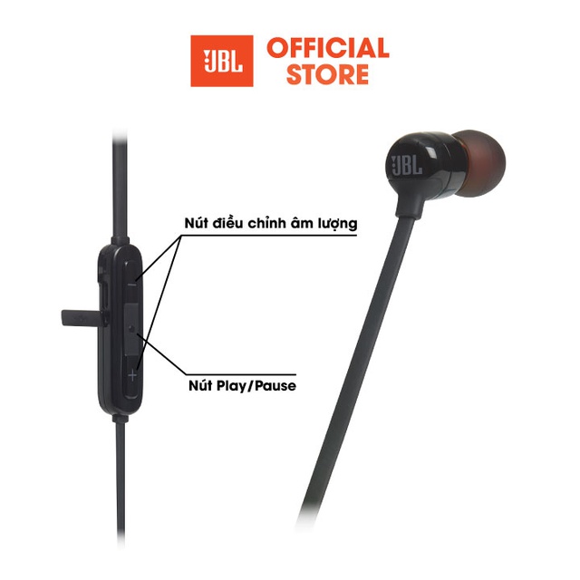 Tai nghe Bluetooth JBL T110BT - Hàng chính hãng