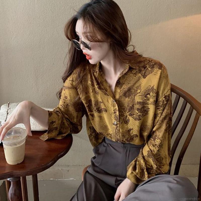 New Korean Retro BF Wind Loose Casual Long Sleeve Shirt | BigBuy360 - bigbuy360.vn