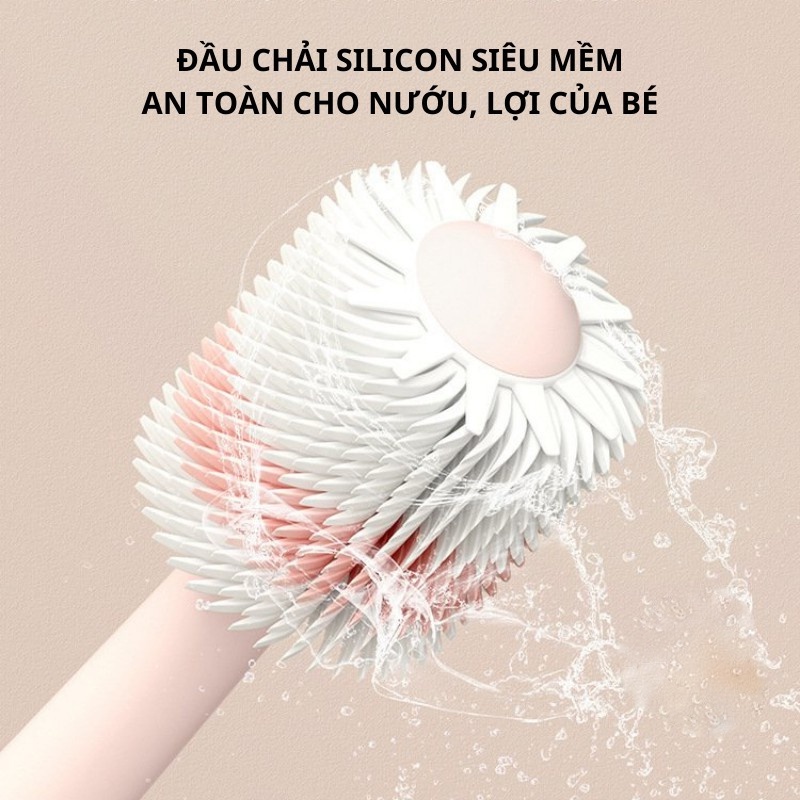 Bàn chải đánh răng 360 độ cho bé trên 18 tháng