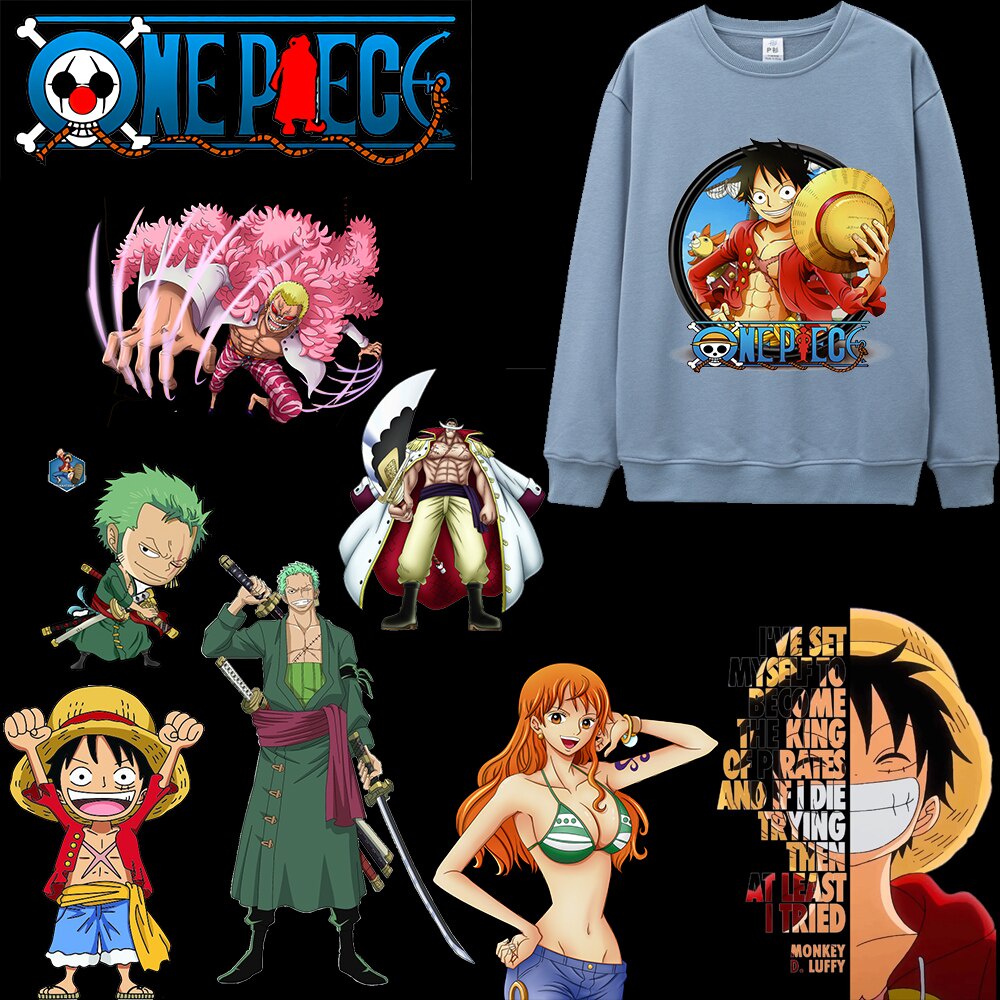 Miếng Dán Ủi Quần Áo Hình Nhân Vật Luffy Trong Phim Hoạt Hình One Piece