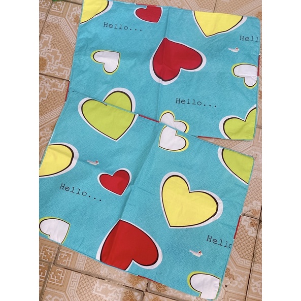 CẶP VỎ ÁO NẰM COTTON THẮNG LỢI size 50x70cm có lót (nhiều mẫu)