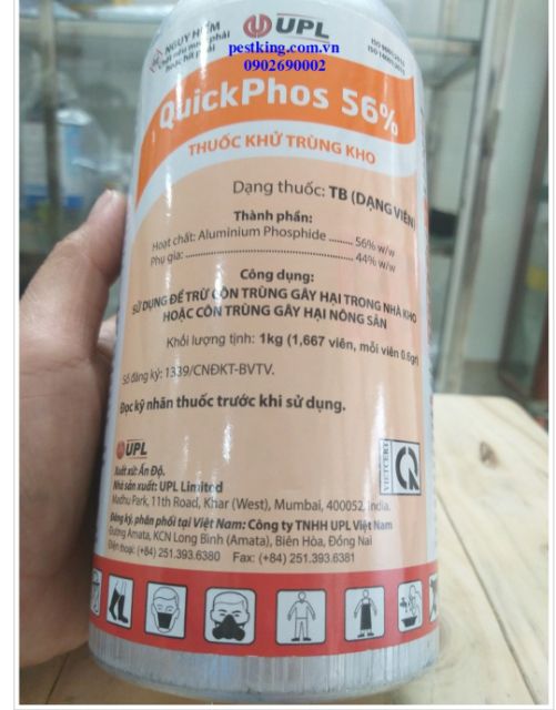 Thuốc khử trùng kho, xông kho trừ mọt trong nông sản