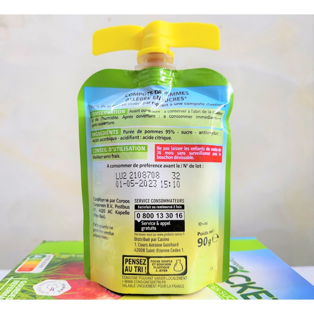 [Túi nhỏ 90g] MỨT TÁO PHẾT ÍT ĐƯỜNG [Netherlands] CSN (Less Sugar) Apple Spread