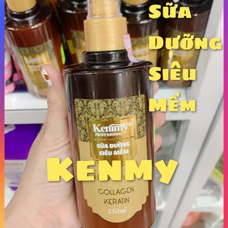 XỊT SỮA DƯỠNG TÓC KENMY COLLAGEN KERATIN PHỤC HỒI 250ML