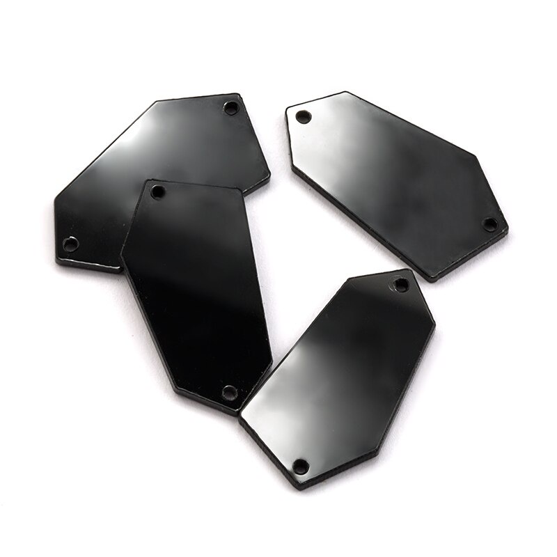 Túi 30 Hạt Đá Acrylic Màu Đen Tráng Gương Dùng May Vá