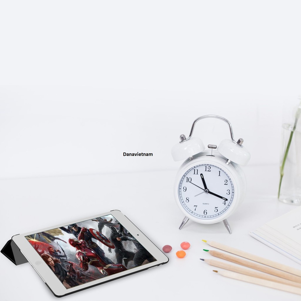 Bao da smart cover dành cho iPad New 2017/iPad Pro 9.7''/iPad Air/Air 2/Mini123/Mini4/ iPad 234 (đen) tặng bút cảm ứng | BigBuy360 - bigbuy360.vn