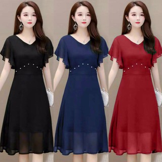 Đầm voan chiffon (Free/big size M-2XL)