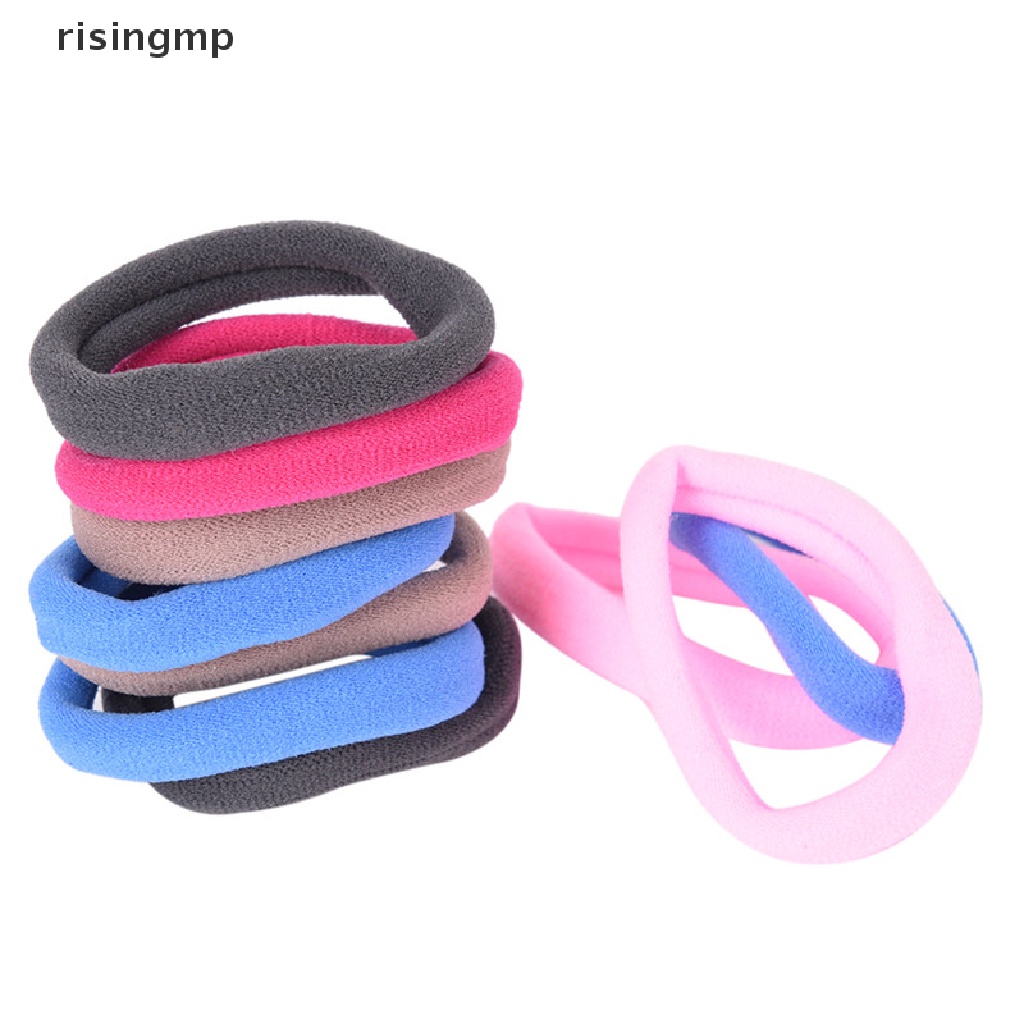 Set 10 Dây Cột Tóc Co Giãn Thời Trang Cho Nữ Giá Đỡ ♨Trên đó