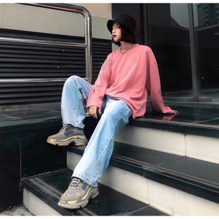 Áo Tay Dài BASIC LONG SLEEVE Màu Hồng Unisex