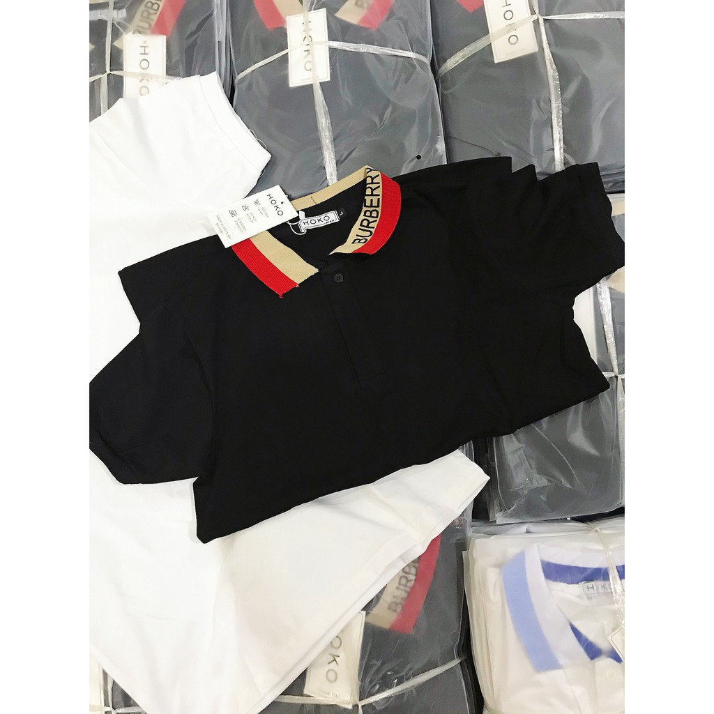 [DEAL KHỦNG] Áo Polo Cao Cấp ⚡ĐỦ SIZE 42 KG-80 KG ⚡  Áo PoloBur.be.rry logo thêu cổ M | BigBuy360 - bigbuy360.vn