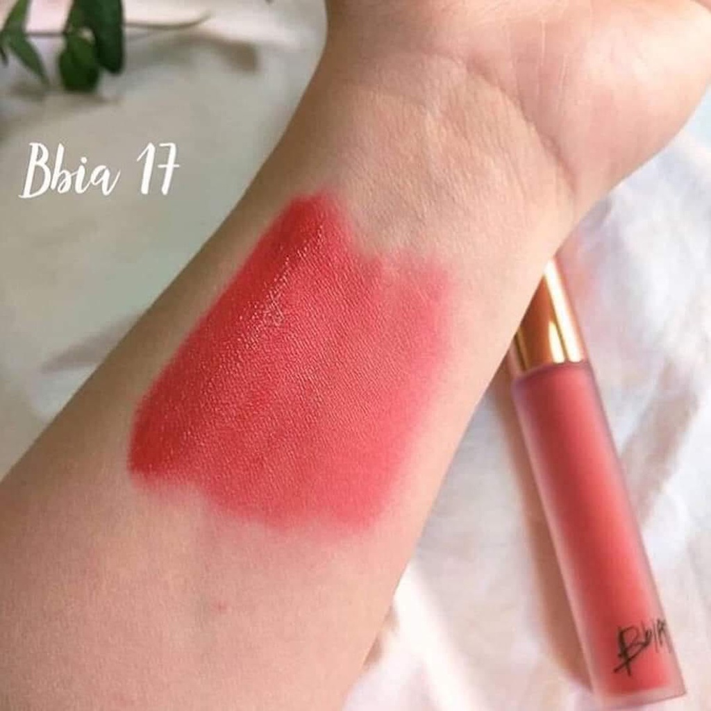 Son Bbia 17 More Pleasant Hồng San Hô Son Kem Lì Bbia Last Velvet Lip Tint 5g [CHÍNH HÃNG]