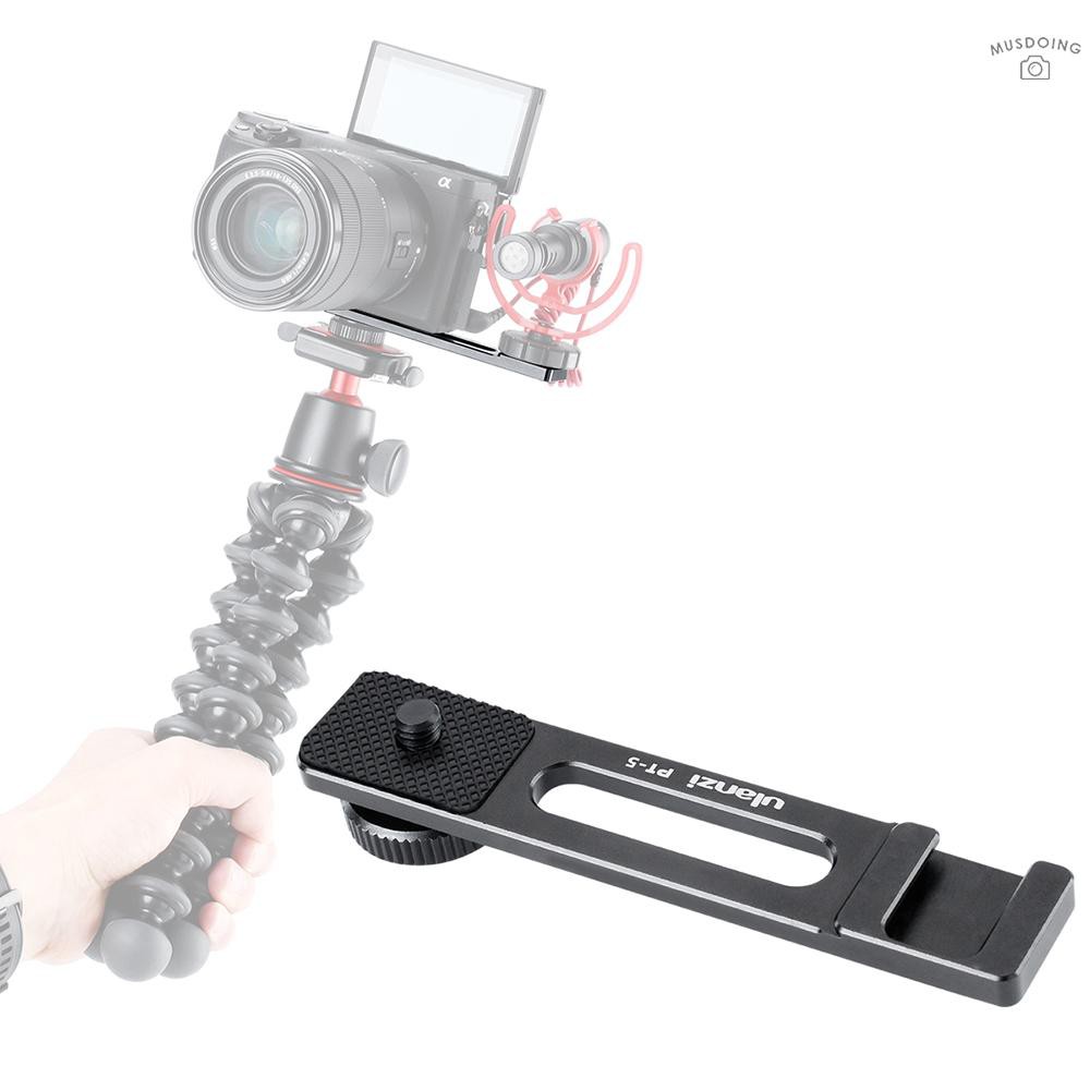 Thanh đỡ mic làm vlog Ulanzi PT-5 có lỗ vít 1/4 Inch chuyên dụng cho camera Sony A6000