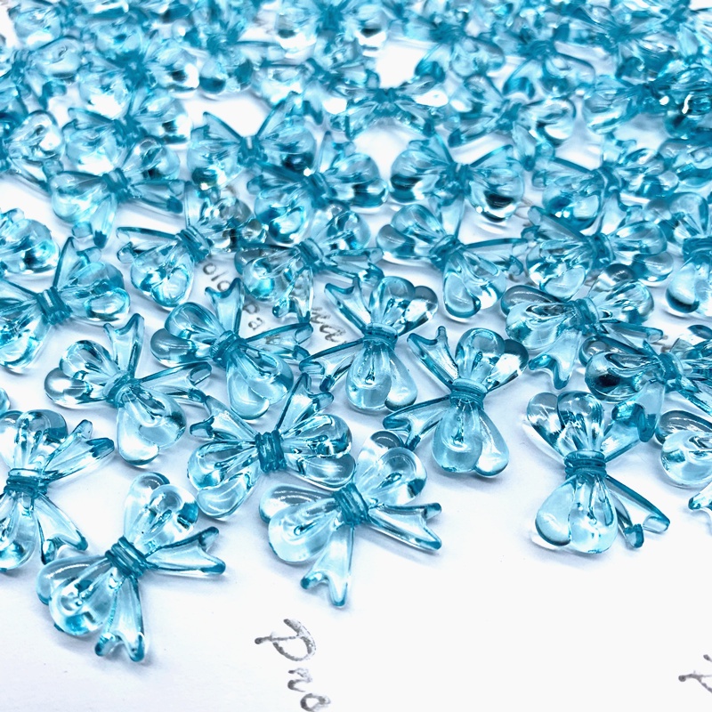 30 Hạt Nhựa Trong Suốt Kích Thước 15*18mm