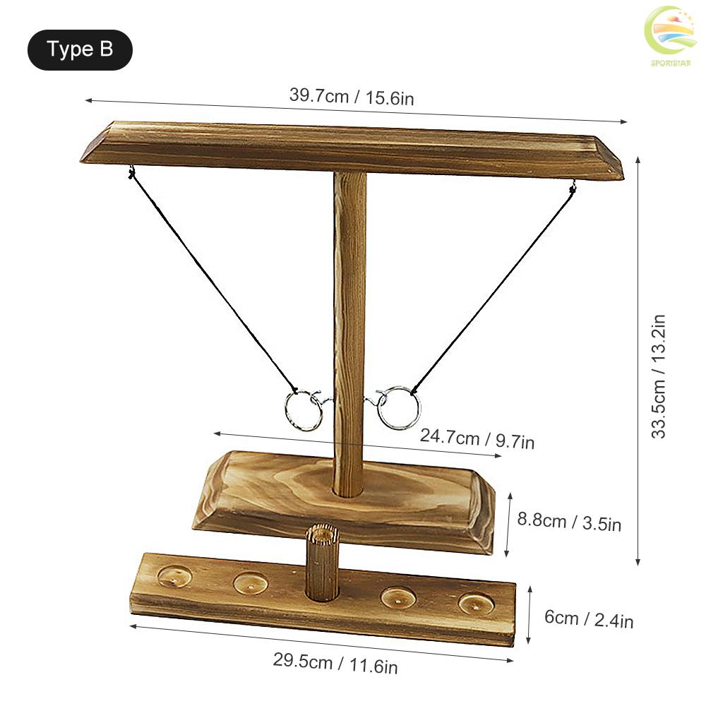 Bộ Trò Chơi Vòng Gỗ Cầm Tay Cho Người Lớn Và Trẻ Em | BigBuy360 - bigbuy360.vn