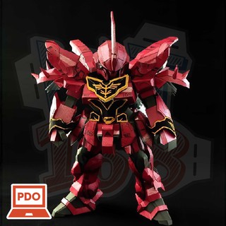 Mô hình giấy Gundam Robot SD MSN-06S Sinanju