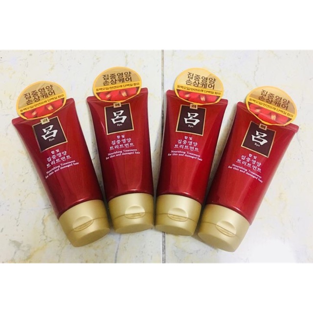 Ủ tóc lạnh, bổ sung dưỡng chất cho tóc mỏng yếu & hư tổn Ryo 180ml/Ryo Nourishing treatment for thin & damage hair 180ml