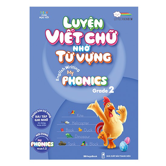 Sách Luyện viết chữ nhớ từ vựng - English Writing My Phonics Grade 2