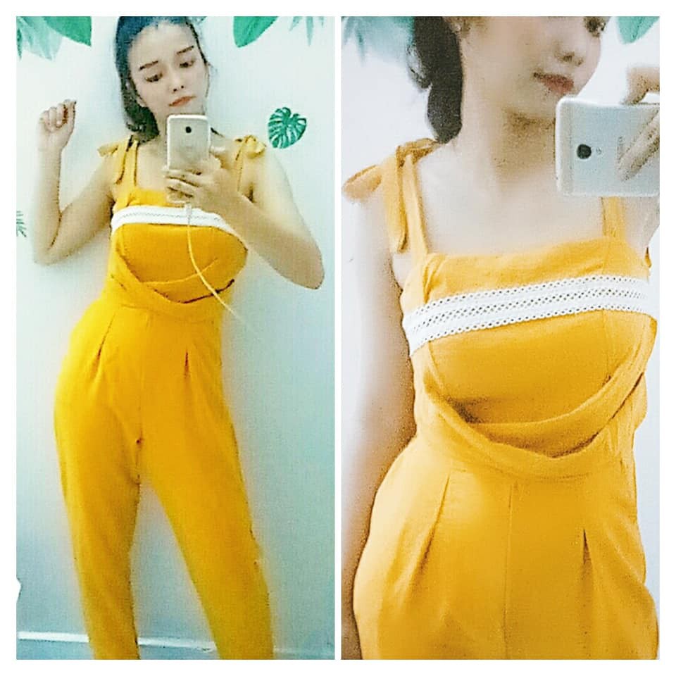JUMPSUIT vàng dài