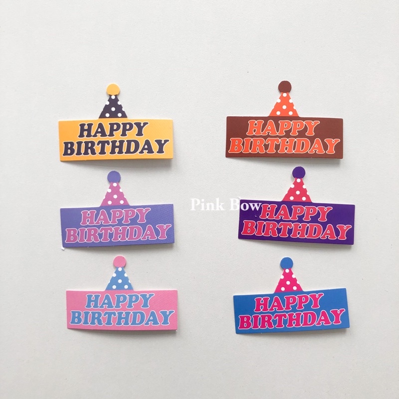 Phụ Kiện Topper Giấy Trang Trí Bánh Kem chữ I LOVE YOU/ HPBD/ ĐÁM MÂY/ NÓN/ CỜ Đủ màu sắc và kiểu dáng