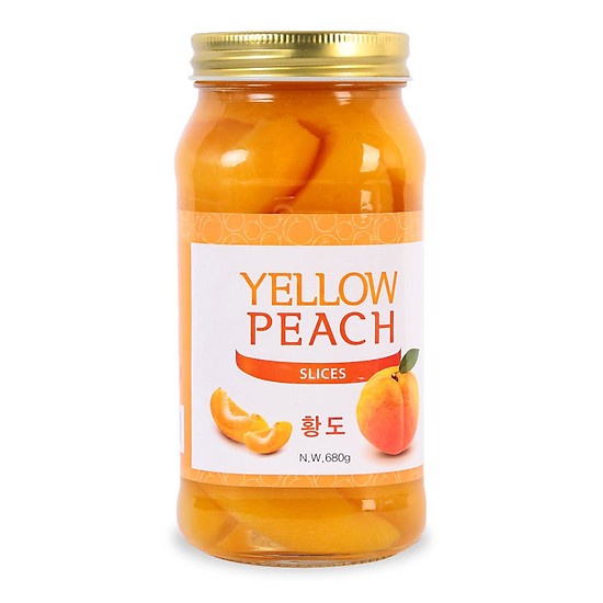 Combo 05 hũ đào ngâm Hàn Quốc 680gr *5