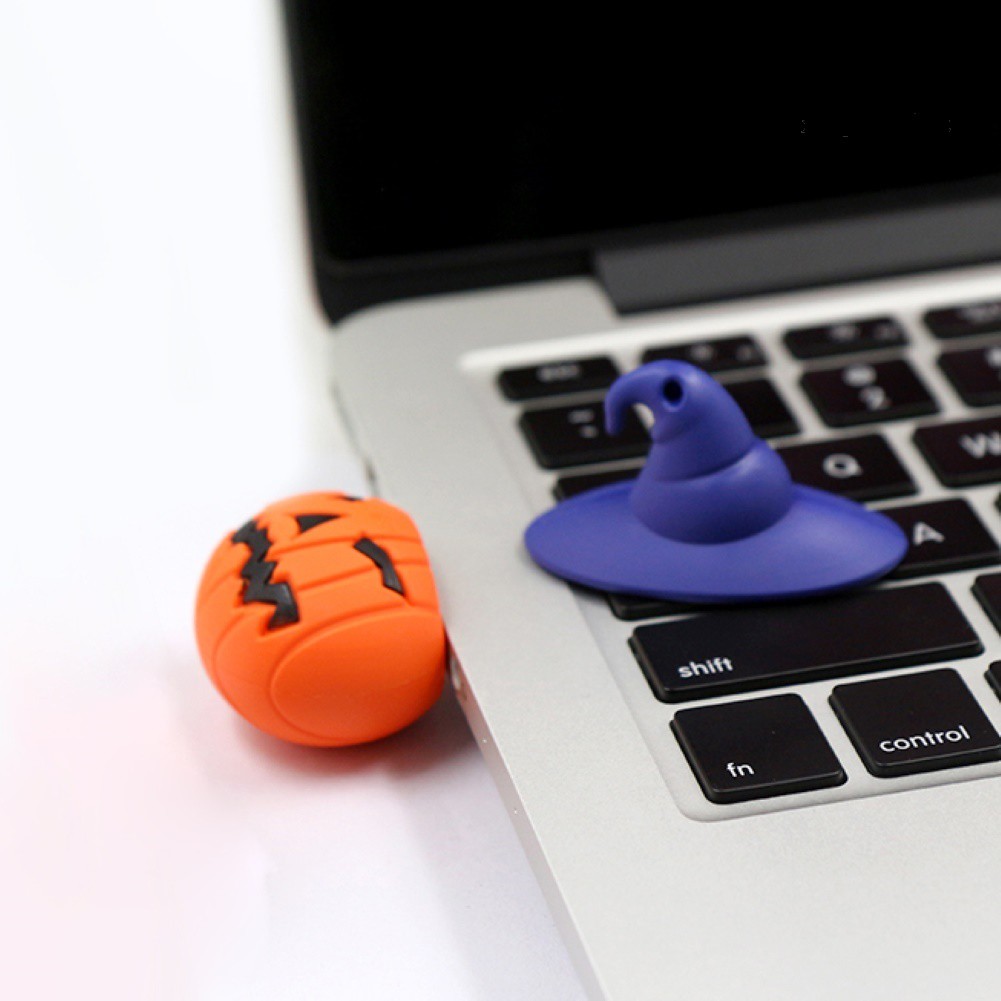 Usb 4 / 8 / 16 / 32 / 64 / 128gb Hình Bí Ngô Halloween