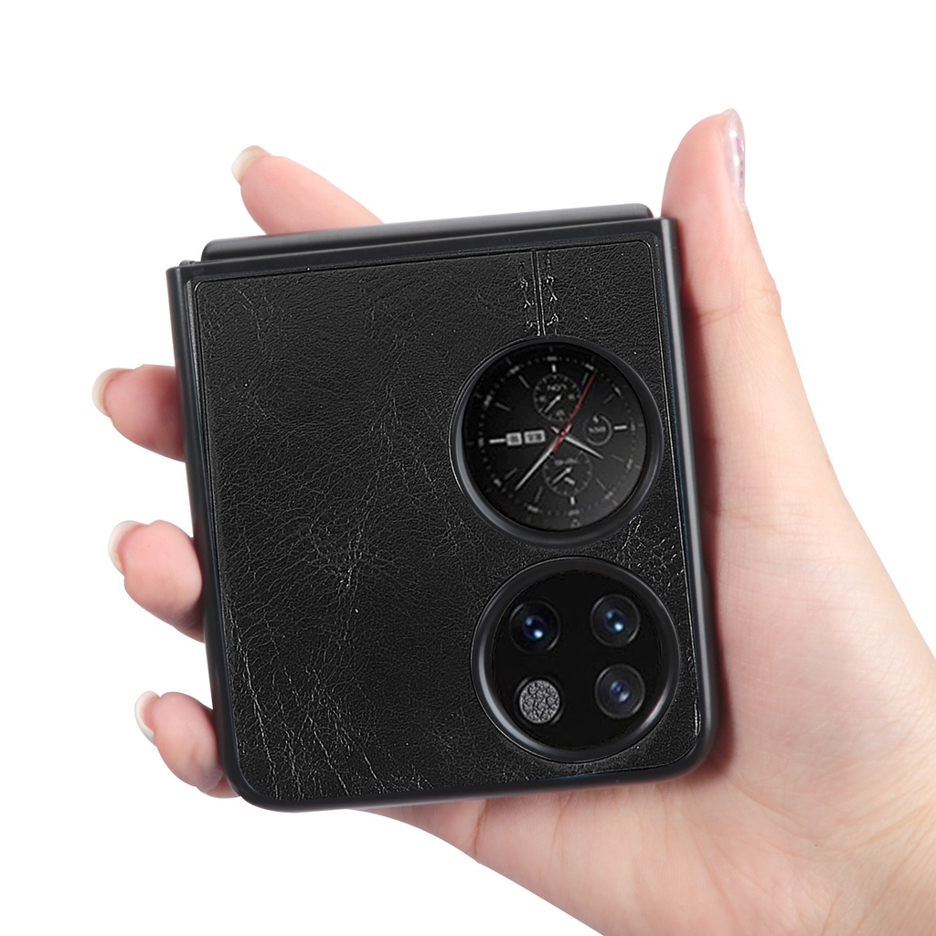 Bao Da Điện Thoại Phong Cách Retro Kèm Ngăn Đựng Thẻ Cho Huawei P50 pocket