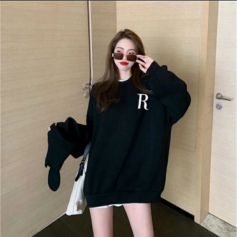 áo nỉ tay dài form rộng Hàn Quốc loại xịn | BigBuy360 - bigbuy360.vn