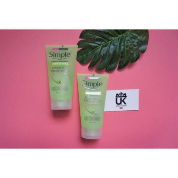 ✅✅ (HÀNG CHUẨN NỘI ĐỊA EU) SỮA RỬA MẶT SIMPLE KIND TO SKIN REFRESHING FACIAL WASH GEL | BigBuy360 - bigbuy360.vn