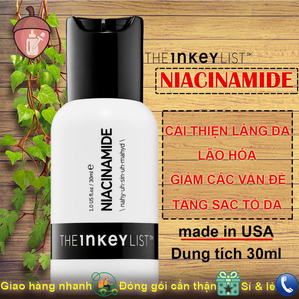 Tinh Chất Ngừa Mụn Mờ Thâm - The Inkey List Niacinamide